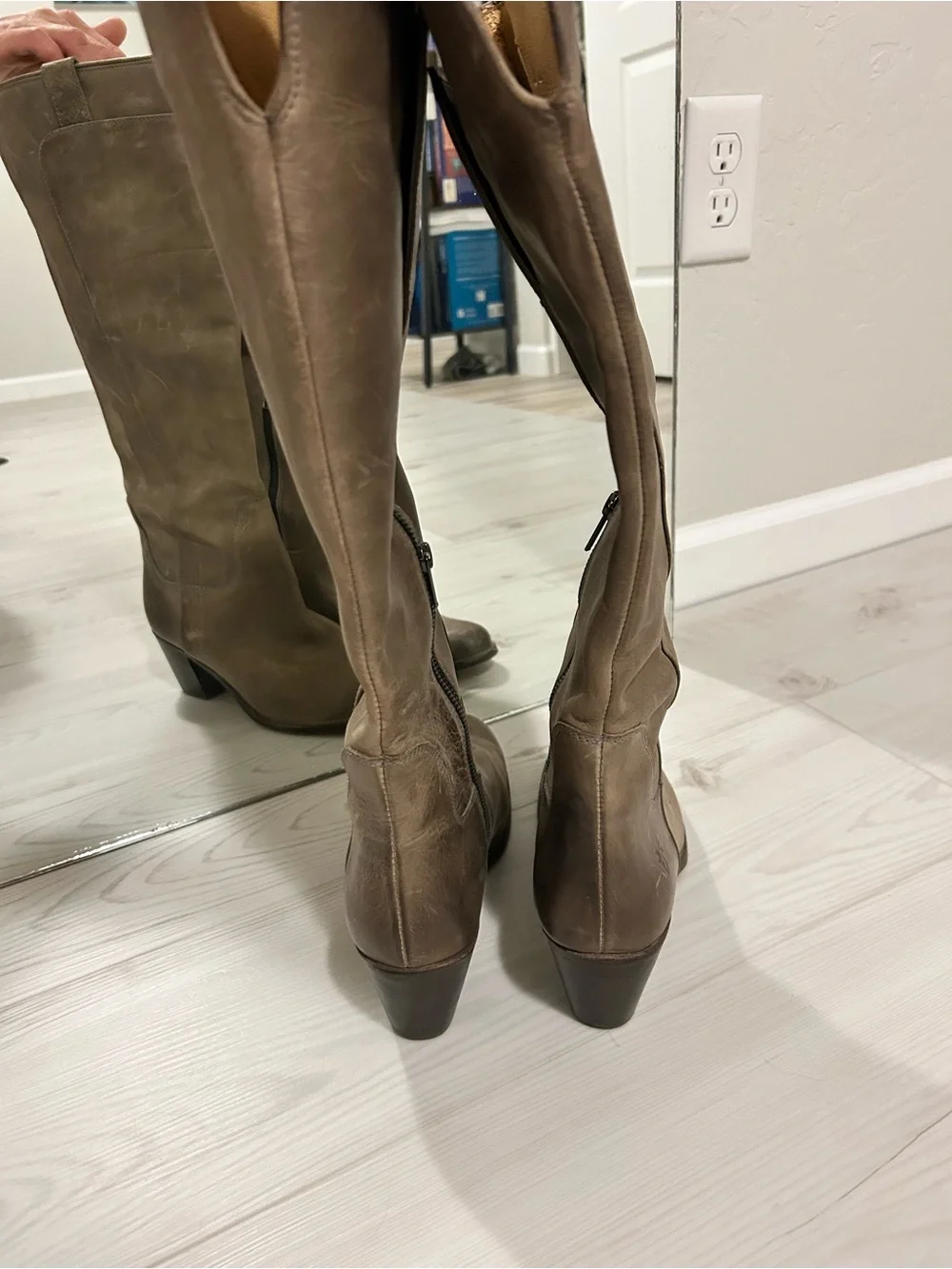 Frye “Jackie” Tall boots, style/model number 76571.